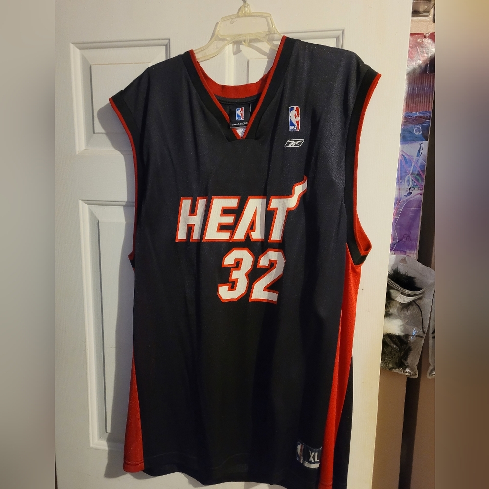 Reebok Black and Red Heat Jersey